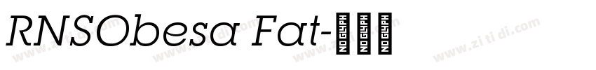RNSObesa Fat字体转换